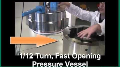 Quick Open/Close End Caps for High Pressure Vessels