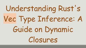 Understanding Rust