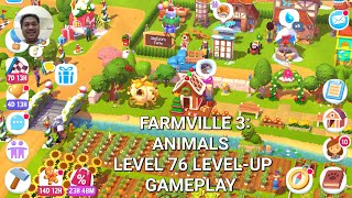 JYPV - FARMVILLE 3: ANIMALS - LEVEL 76 LEVEL-UP GAMEPLAY screenshot 3