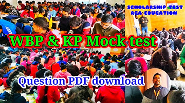 Scholarship Mock test 2023 || Question PDF download কি করে করবো