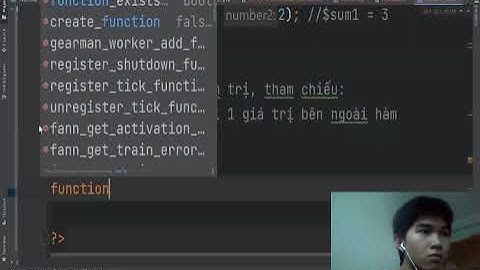 học lập trình PHP cơ bản buổi 2
