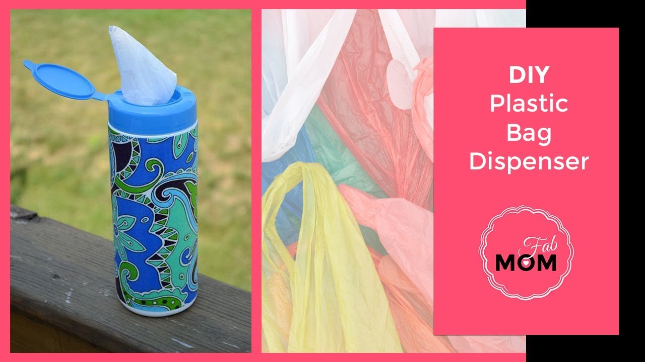 Easy DIY Plastic bag dispenser or Organiser - YouTube