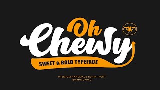 Oh Chewy   Sweet & Bold Script Font Font Free Download screenshot 4