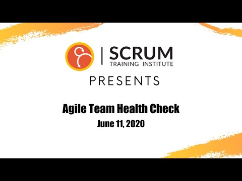 Free Webinar - Agile Team Health Check - June 11, 2020