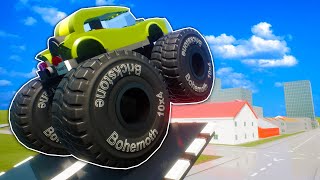 We Attempted to Jump Lego City with Monster Trucks in Brick Rigs Multiplayer!