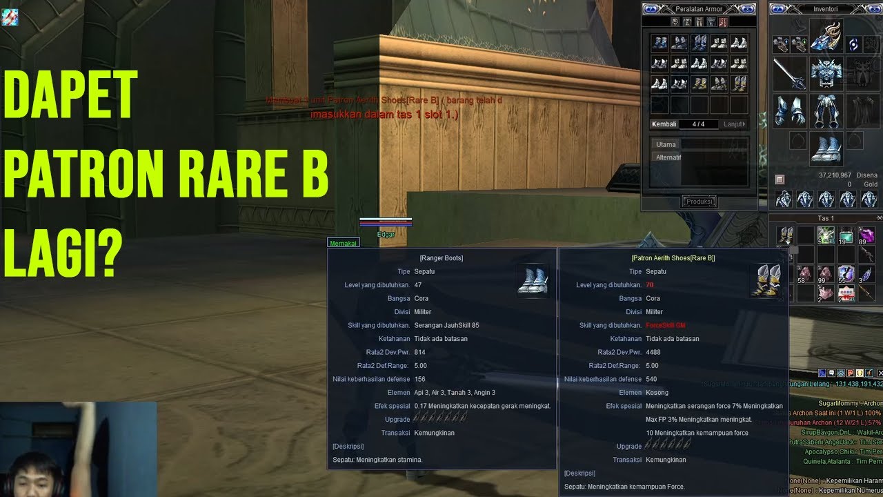 Crafting: Armor Patron Dapet [Rare B] Lagi? [RF Online: Remastered ...