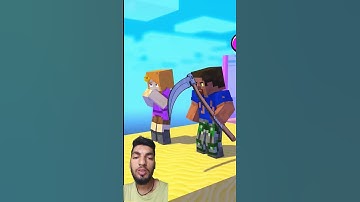 Slither Run With Steve — Funny Animation #minecraft #shorts