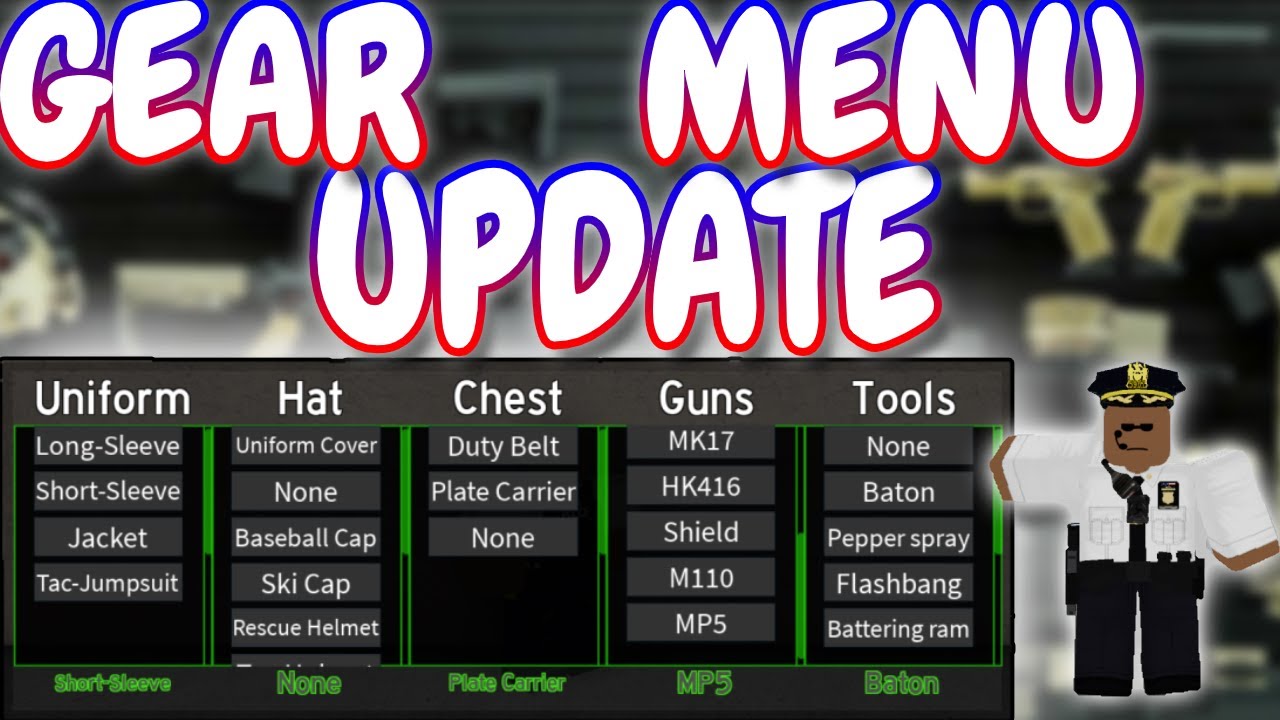 Police Simulator Menu GEAR MENU UPDATE!!! Police Sim NYC - YouTube