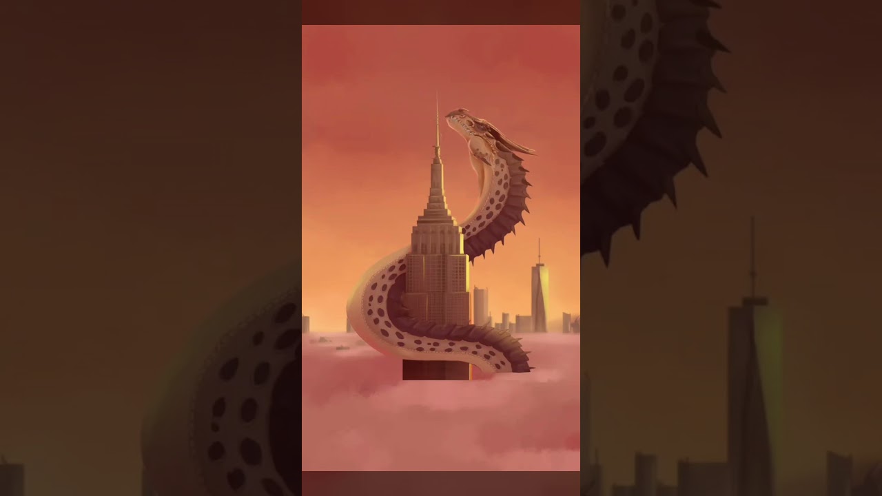 Day 5 of Smaugust 2026 with Long! #smaugust #smaugust2026 #dracosmaugust #dragon #art #painting