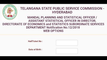 TSPSC MPSO/ASO WEB OPTIONS ENTRY STARTED