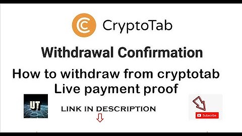 CryptoTab | How to withdraw from CryptoTab Live withdrawal of payment proof.