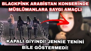 Blackpink Arabistan konserinde müslümanlara saygı amaçlı kapalı giyindi! Jennie tenini göstermedi! screenshot 5