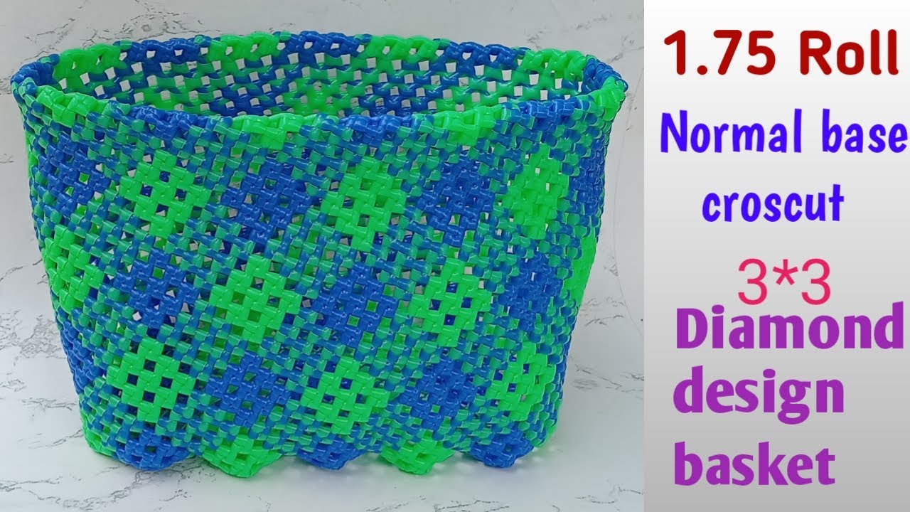 Wire koodai pinnal -1.75 Roll 3*3Diamond design-Normal base crosscut - lunch bag-