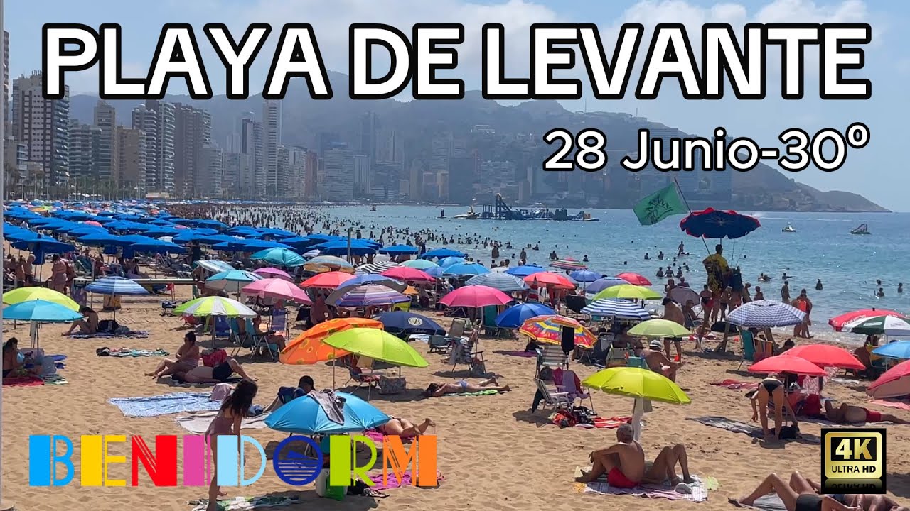 Benidorm - Playa de Levante - 28 Junio 2025 - Costa Blanca - España - 4K.