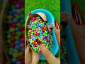 Minutes Satisfying Video | Mixing Funny Candy ASMR & Make Up in 3 Bathtubs with Magic M&M's Slime
