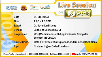 First and Higher Order Equations