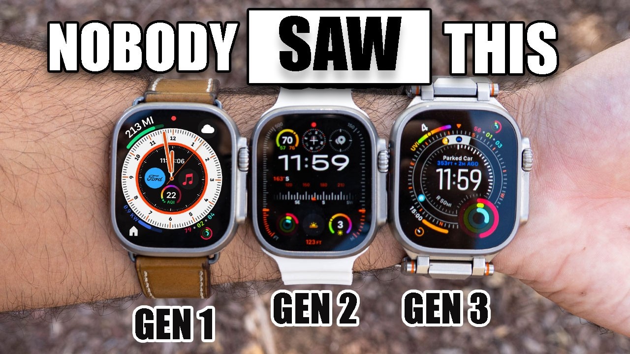 Apple Watch ULTRA 3, 2, AND 1 - 10 MAJOR Differences! - YouTube