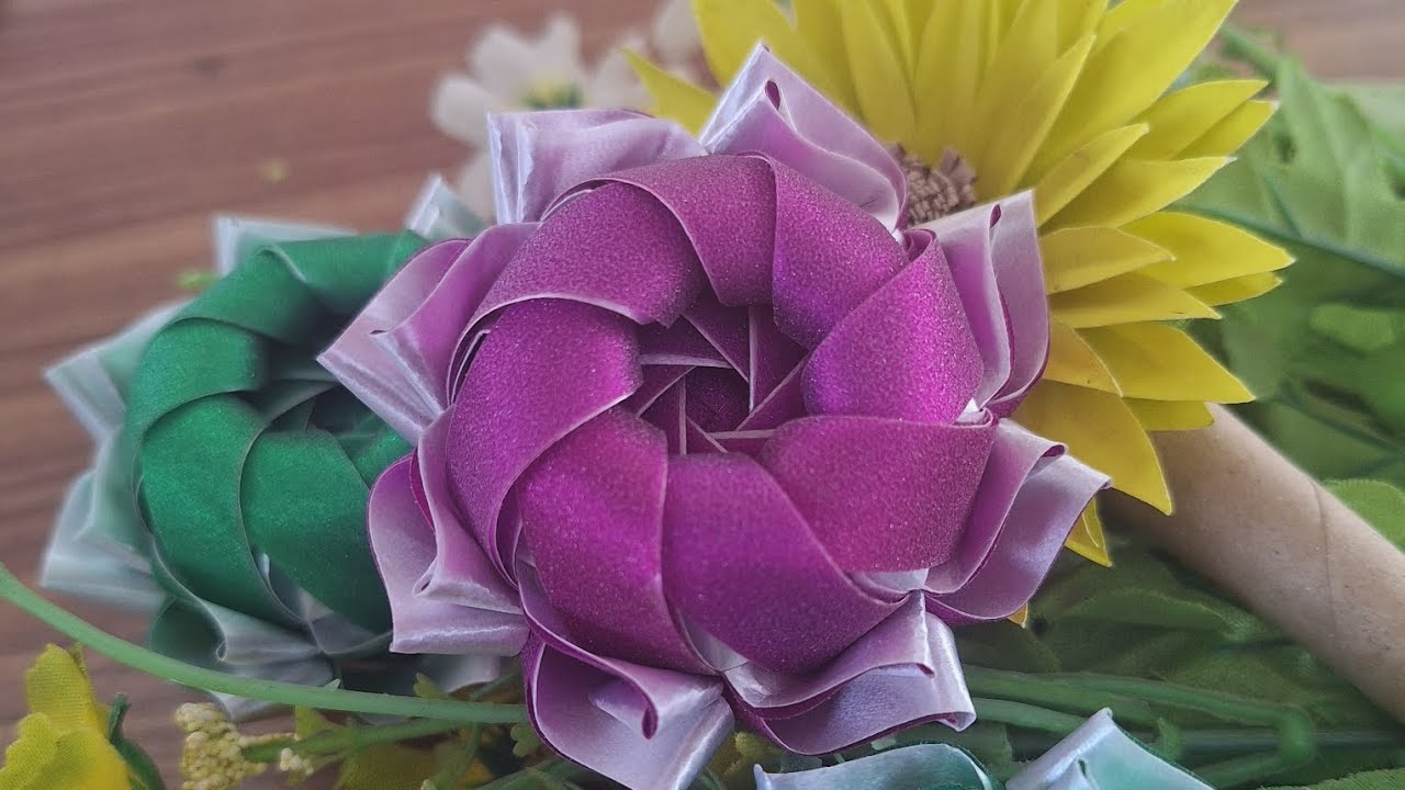 วิธีพับเหรียญโปรยทานดอกบัว#มือใหม่หัดทำ