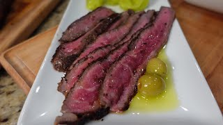 Pan Fried Flat Iron Steak