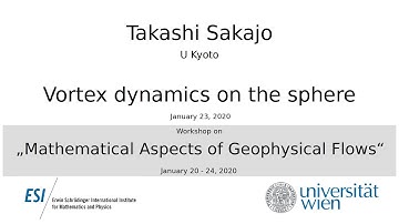 Takashi Sakajo - Vortex dynamics on the sphere