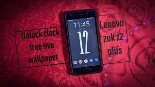 Unlock Clock A Digital Wellbeing Live wallpaper on Lenovo zuk z2 plus