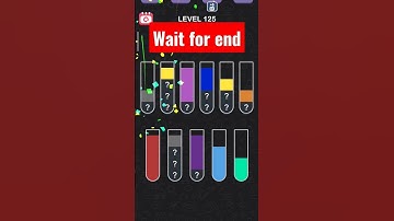 Water sort puzzle level 125 solution #viral #shorts #gaming #games #puzzle #video #trending