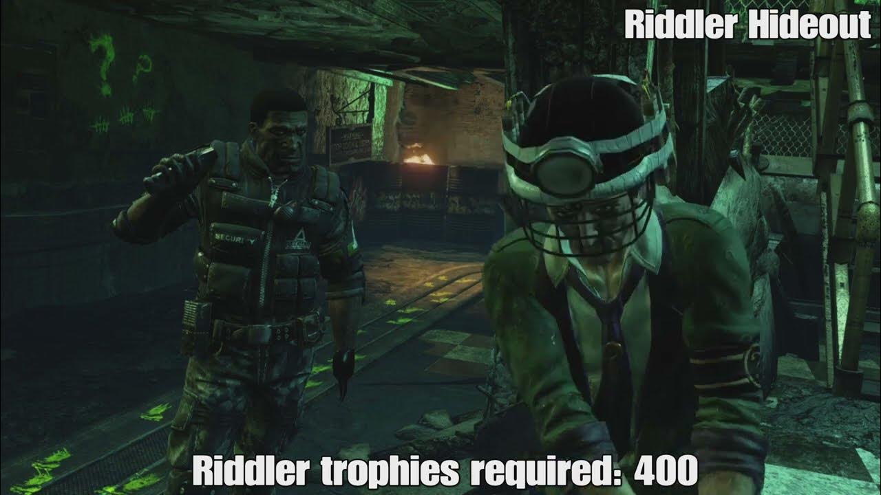 Batman Arkham City Enigma Conundrum - Riddler Hideout (GUIDE) l 1080p60