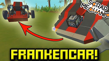 FRANKENCAR RACE CHALLENGE! Scrap Mechanic Multiplayer Monday Ep4