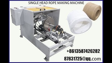 single head paper rope making machine in running