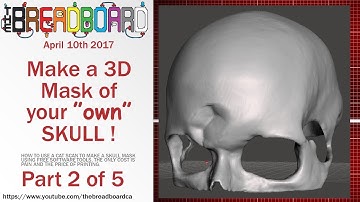 3D printable skull from CT Scan - details Part 2, Meshmixer