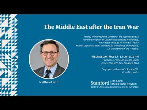 Matthew Levitt — The Middle East after the Iran War