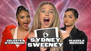 Sydney Sweeney Plays Cast Mates With Isabela Merced And Celeste O'Connor | Madame Web