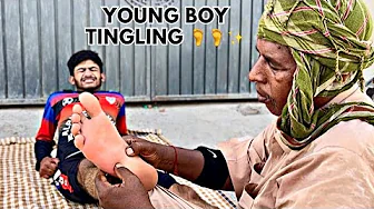 ASMR FEET & LEG CARE MASSAGE THERAPY MEN FOR TICKLING & RELAX | FOOT REFLEXOLOGY ASMR | LEG MASSAGE