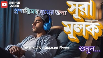 ভালো ঘুমের জন্য আবেগময়ী কন্ঠে শুনুন সুরা মূলক। Listen to Surah Mulk for relaxing sleep. سورة الملك