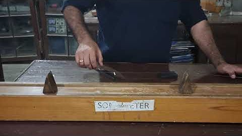 Frequency of Tuning Fork using sonometer