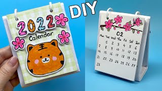 Cách làm lịch bàn 2022 | làm lịch mini 2022 siêu cute | DIY calendar 2022 | Liam Channel