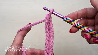 Crochet Fishtail Braid How To Tutorial by naztazia 107,332 views 4 days ago 2 minutes, 17 seconds