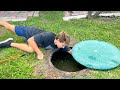 WHAT WAS LIVING IN MY SEPTIC TANK ?! WE PULLED IT OUT !