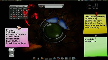 Dashboard - Widget Layer & Screenlets - Ubuntu 8.10