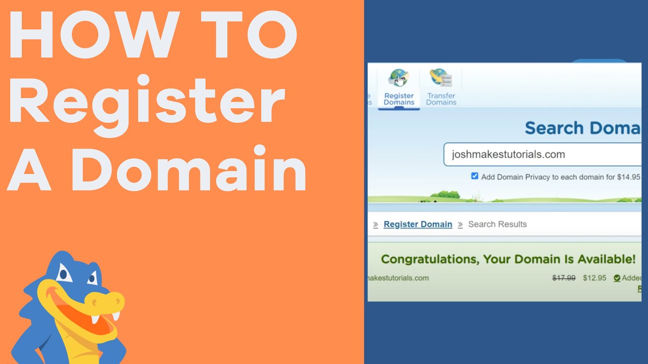 How to Register a Domain Name – HostGator Tutorial