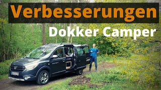 5 Optimierungen am Dacia DOKKER CAMPER (Campal CAMPINGBOX)  Fenster auf bei Regen ️ | Vorhänge