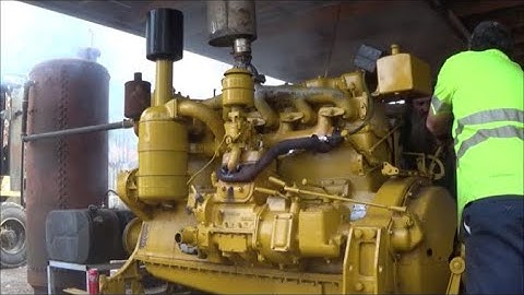 STEAM UP AND BIG CAT DIESEL START UP