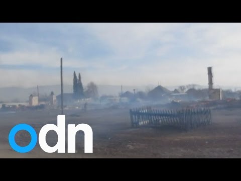 Huge grass fires hit Russia's Khakassia Republic