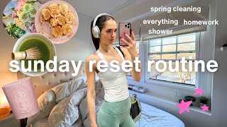 my sunday reset routine 🍑 clean with me + get productive!