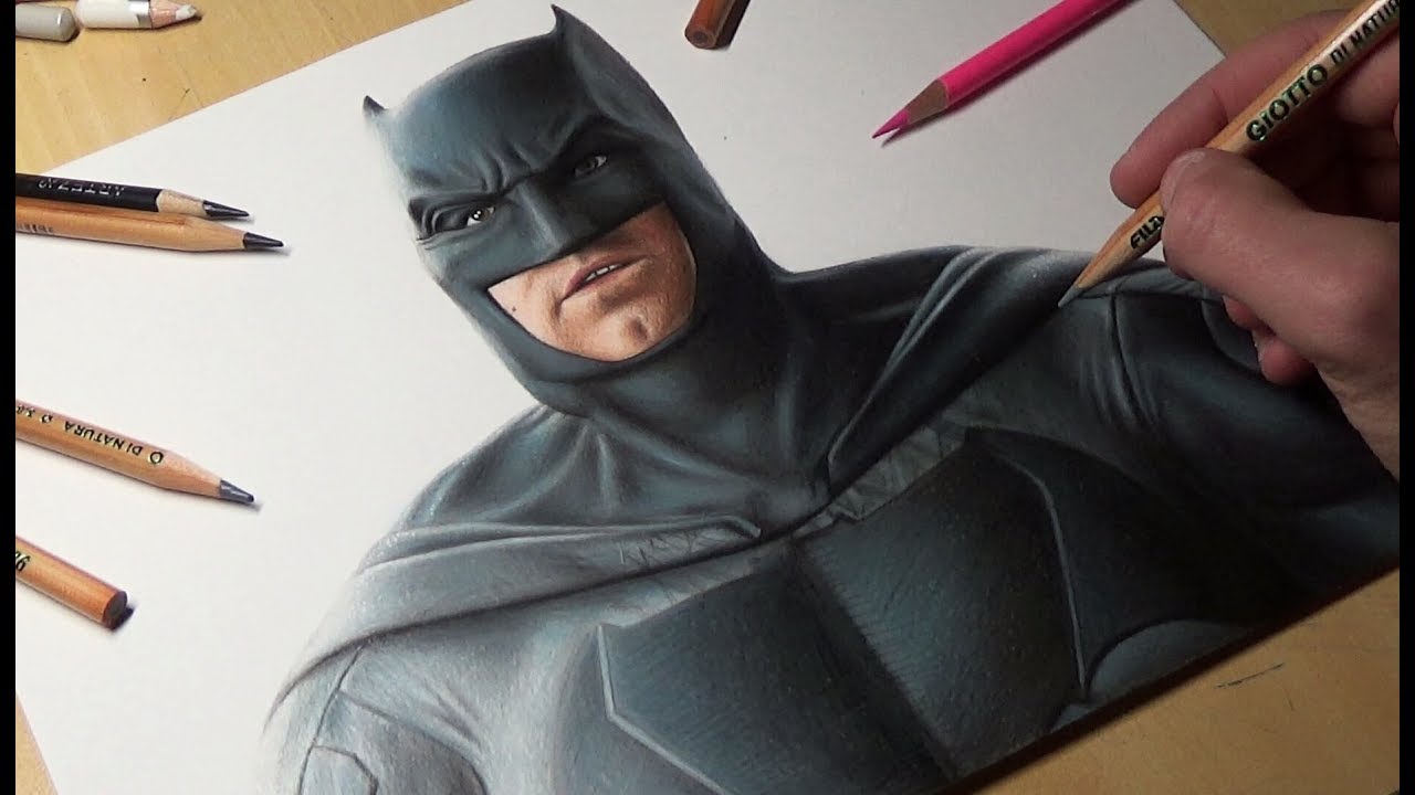 Batman (2019) - Colored Pencil Drawing - YouTube