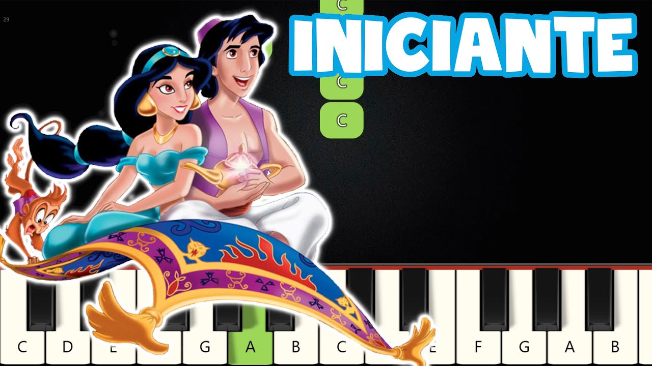 Um Mundo Ideal - Aladdin | Piano e Teclado Iniciante | Nível Fácil | Tutorial