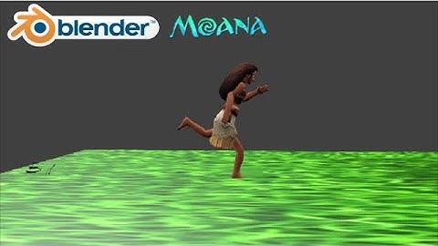 [Blender] Disney Moana Motion Practice #3 Running [HD]