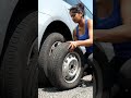 Female Mech changing Tyre #mechanic #femaleversion #genderequality #relaxing #travel #automobile