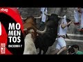 MEJORES MOMENTOS del séptimo encierro | Toros de La Palmosilla | San Fermín 2019