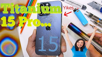 Be Gentle With Apples New Titanium Iphone 15 Pro Max ... Yikes! Phone 15 Pro Max: Apple